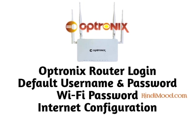 Optronix Router Login